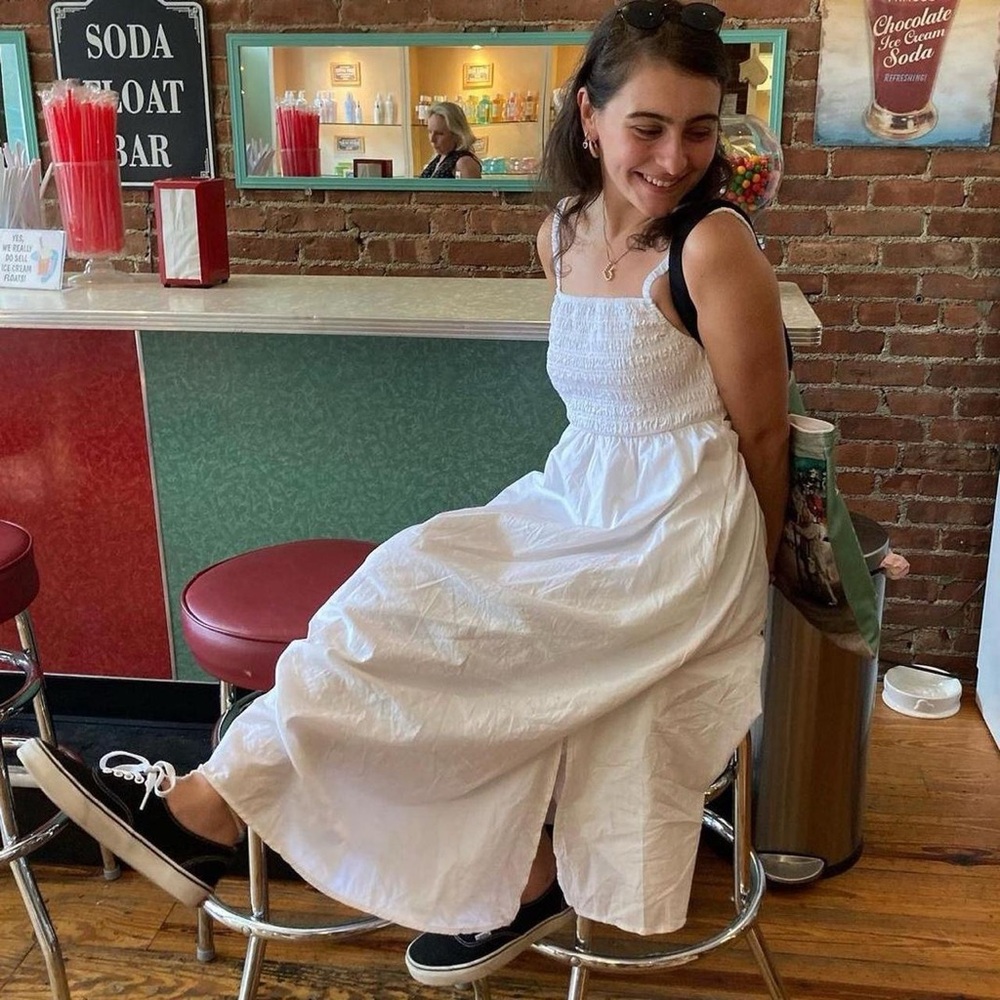 Old Navy White Midi Dress